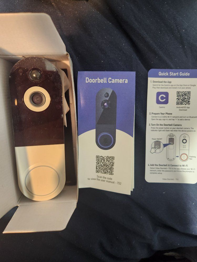 Unbranded T52 Smart Doorbell Camera - Wireless WiFi Video, rechargeable Battery-Powered. $30 obo