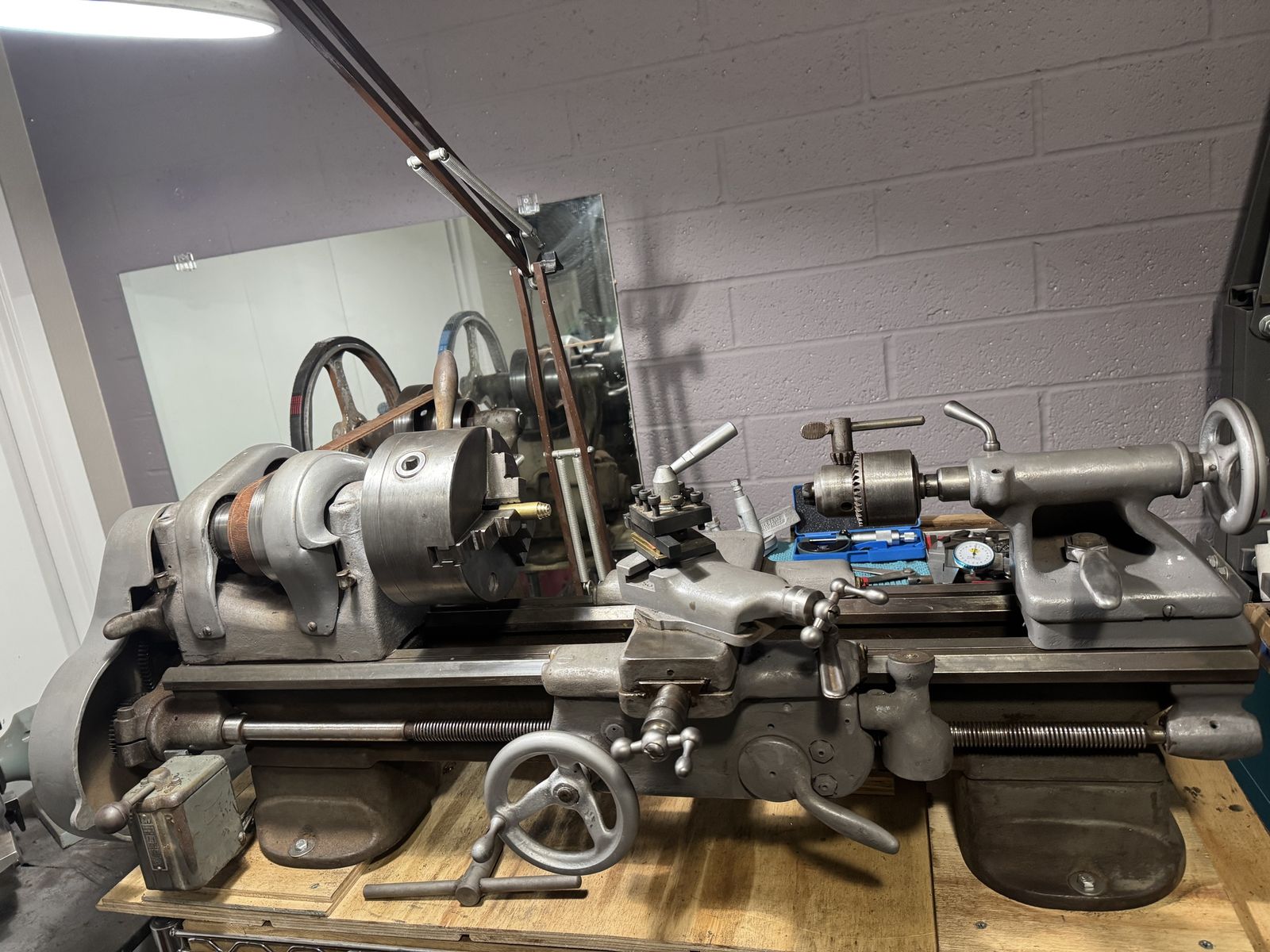 Lathe, metal, South Bend 9 inch swing