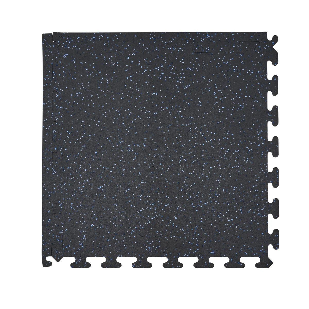 EZ-Flex 8 pack Interlocking Floor Tiles, Black/Blue Specks. #102252