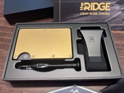The Ridge RFID Blocking Wallet - 24 Karat Gold Slim Special Edition