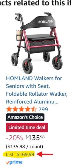 Walkers for Seniors with Seat