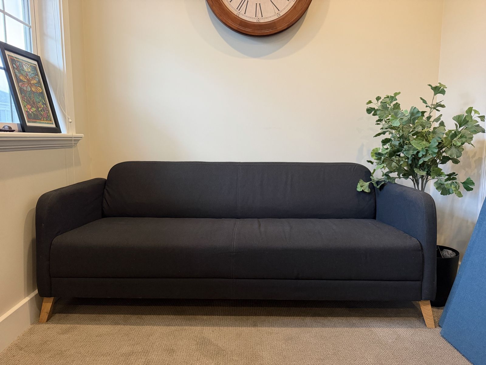 IKEA Linanas Modern Grey Couch Sofa
