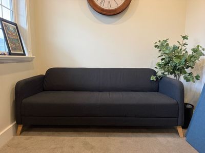 IKEA Linanas Modern Grey Couch Sofa