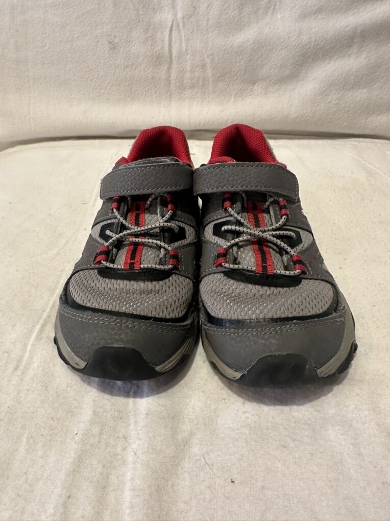 Merrell Toddler Size 13 Gray/Red Trim Hiking Shoes