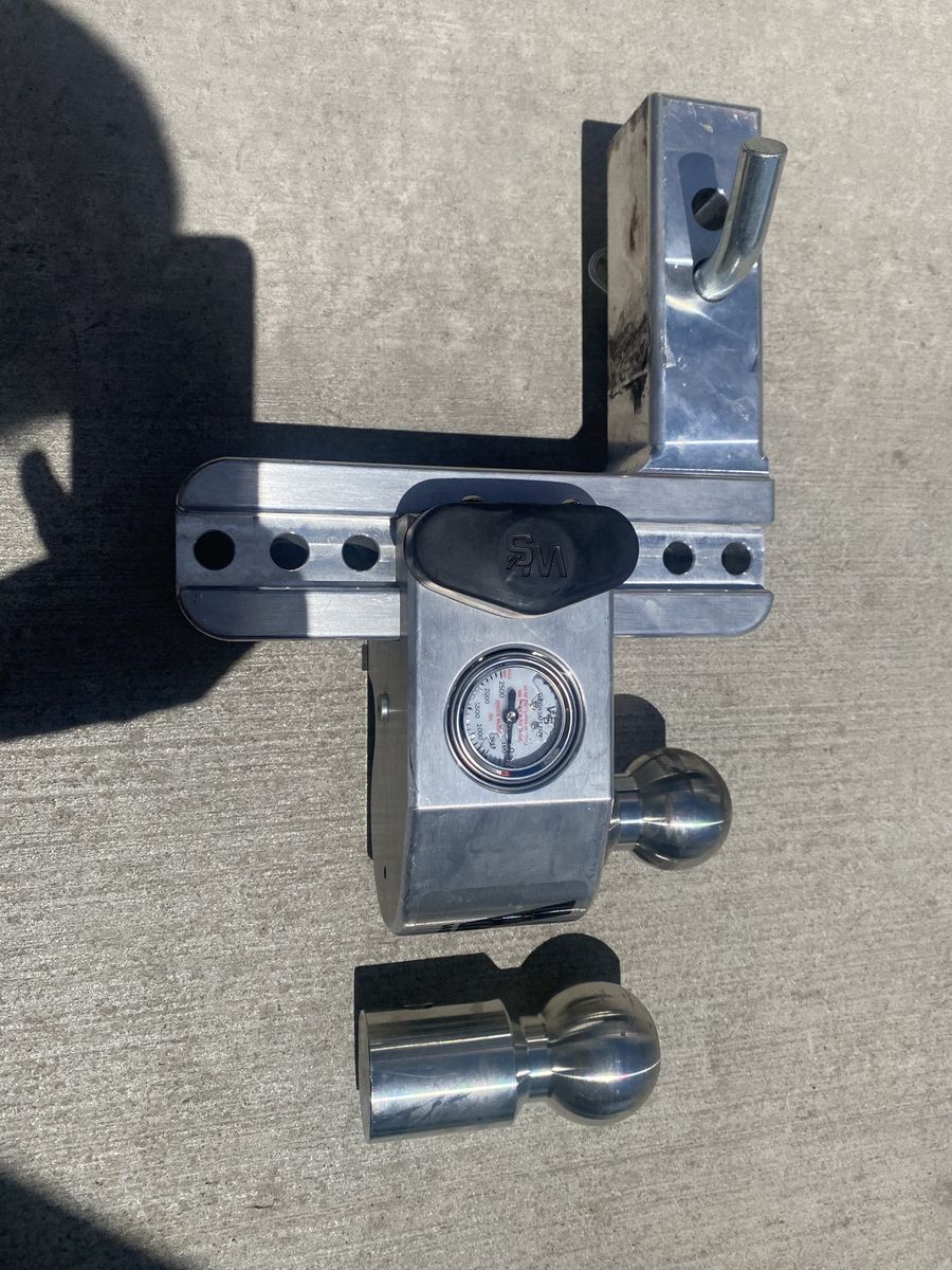 Weigh Safe WS6-2.5 6" Drop 1,500 lbs Max Tongue Weight Trailer Hitch with Built-in Scale