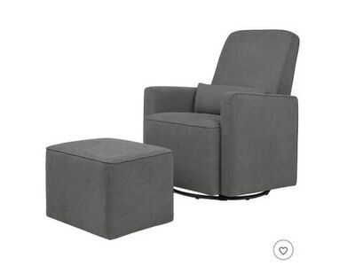 Davinci Olive Glider and ottoman