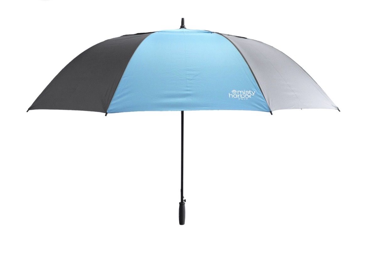 Misty Harbor 72 Inch Golf Umbrella, Blue and Grey