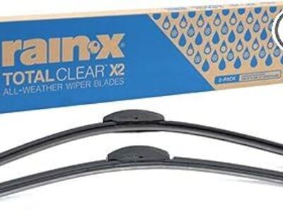 Rain-X 810332 Total Clear Beam Wiper Blades 26" & 18" Windshield Wipers for All-Weather Performance - 2 Pack Value