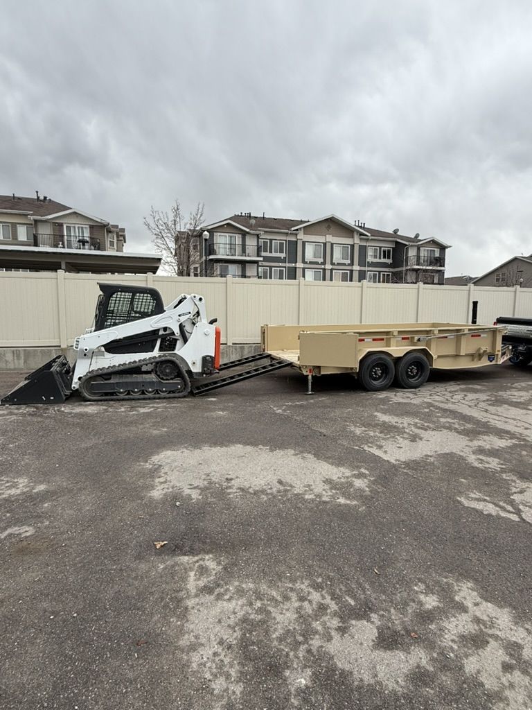 Rent My Combo for Your Project. Bobcat CTL Track Skid Steer and Heavy Duty Dump Trailer