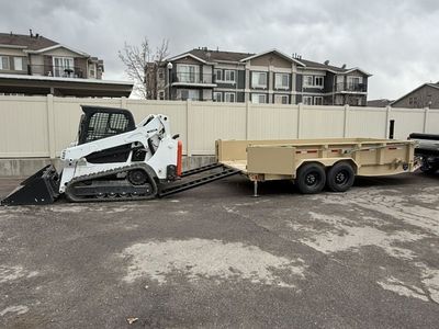 Rent My Combo for Your Project. Bobcat CTL Track Skid Steer and Heavy Duty Dump Trailer
