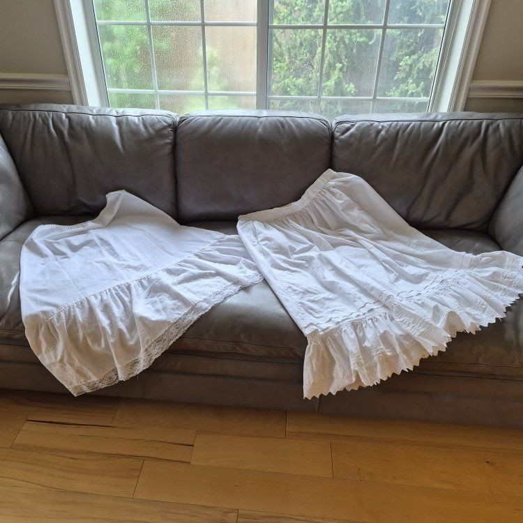 White Underskirts with Lace and Ruffles