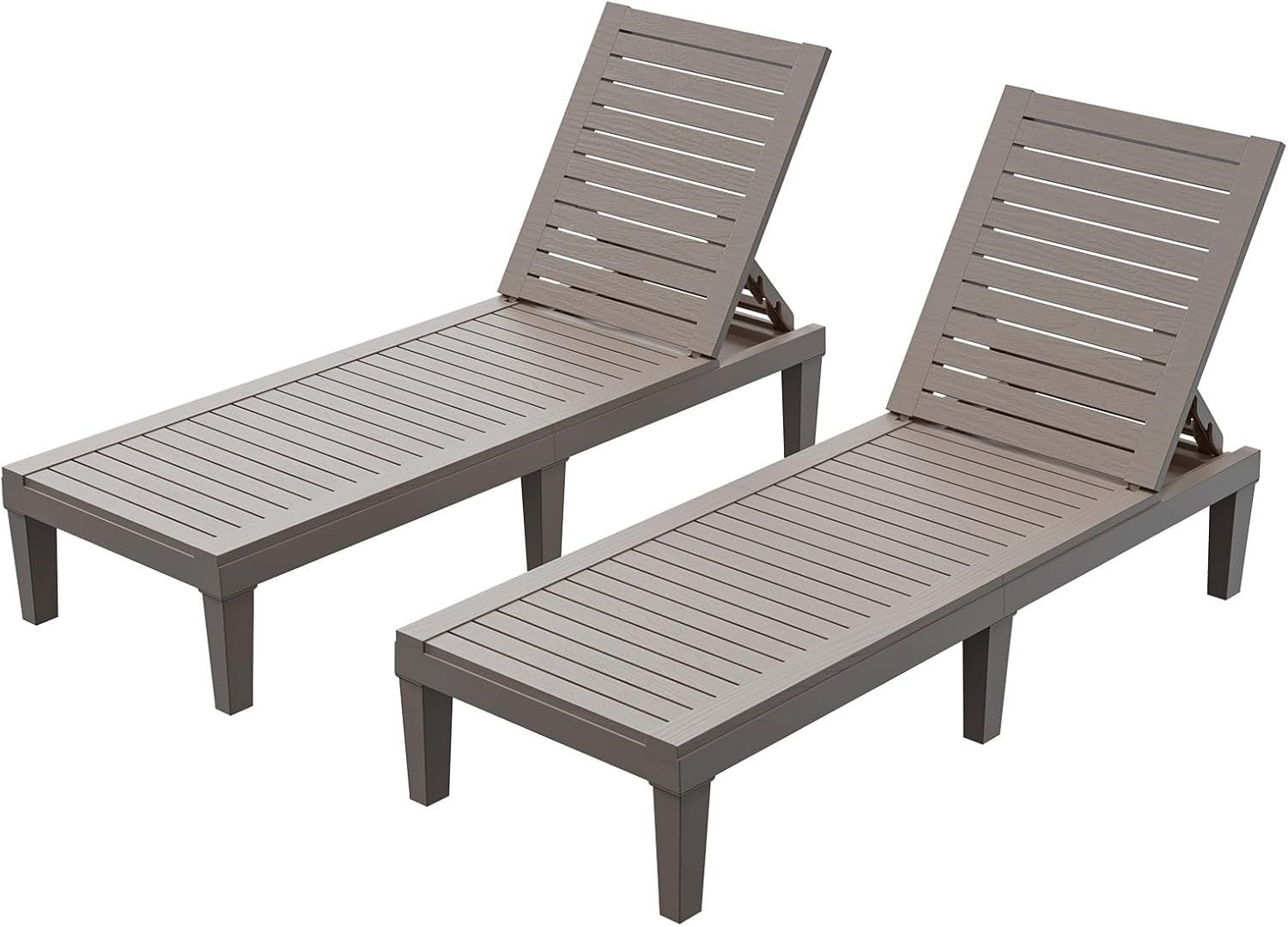 2 Patio Chaise Lounge chairs