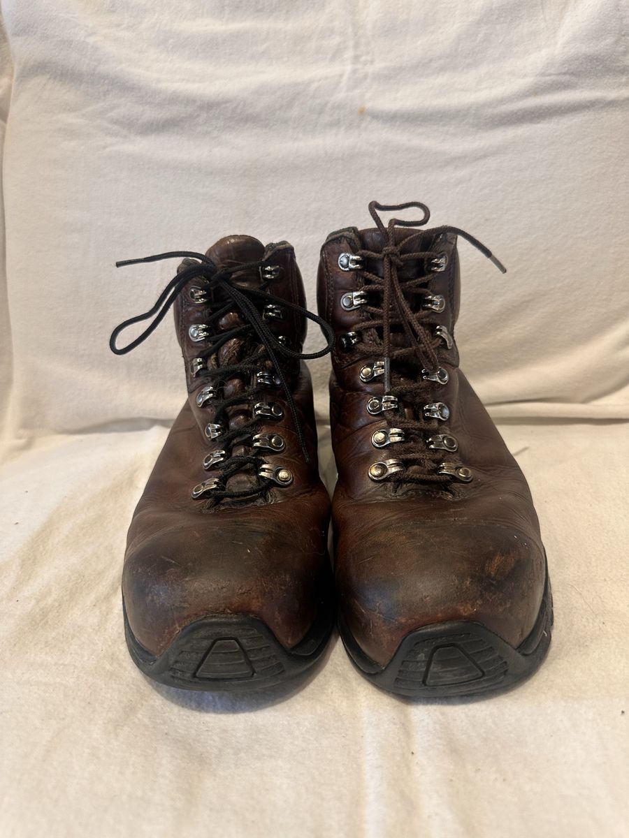 Timberland pro men’s size 9.5 Brown Leather safety work Boots