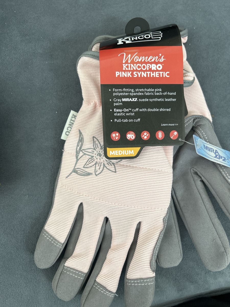 Kinco Women's KincoPro Pink Synthetic Work Gloves Size Medium