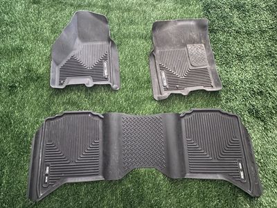 Husky WeatherBeater Floor Liners - Front & Rear - Black - Durable Vehicle Floor Mats. Dodge Ram 2013-2018