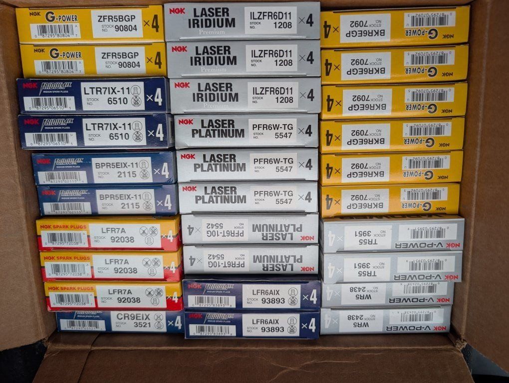 120 Various Brand New NGK Spark Plugs