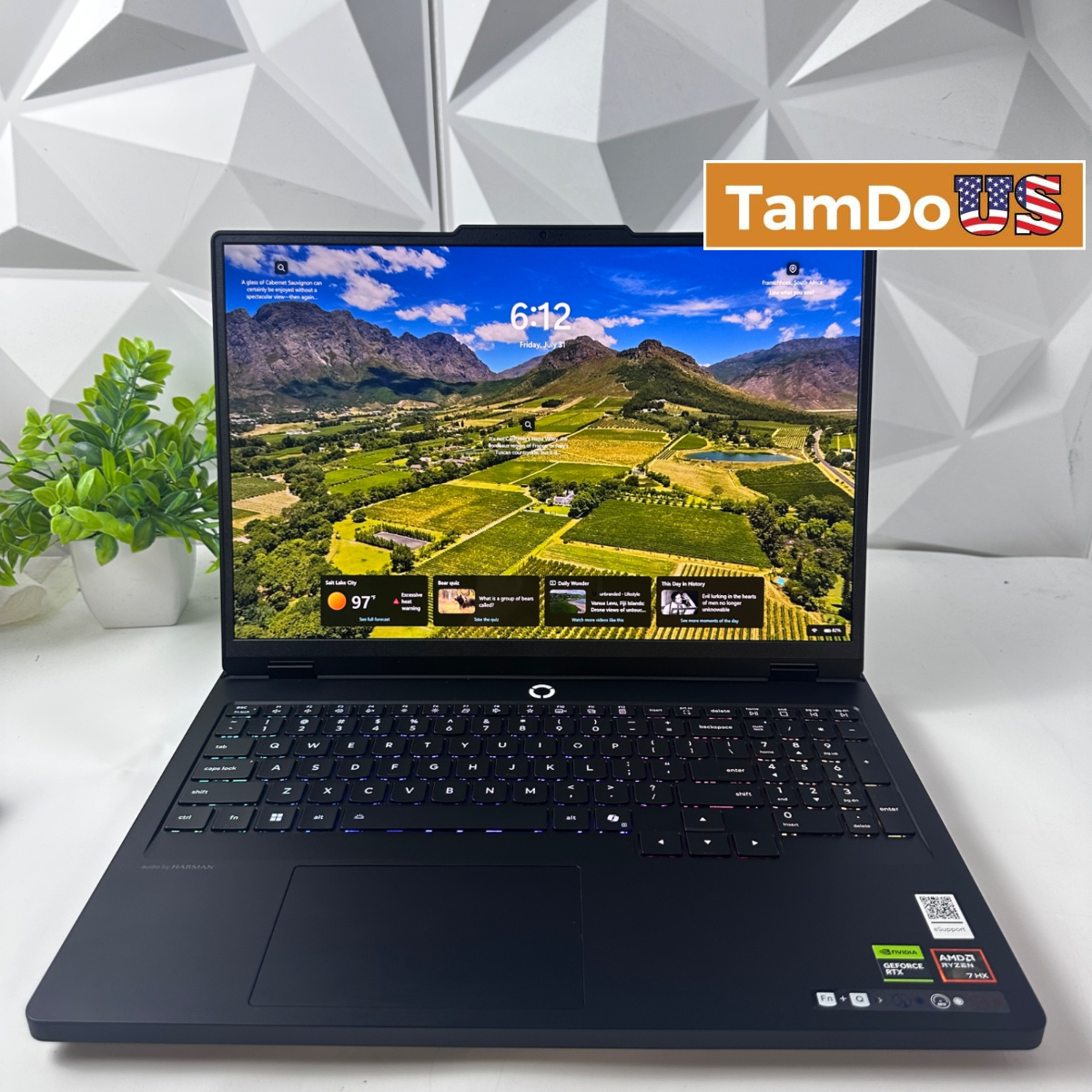 Lenovo Legion Pro 5 16ADR10, 15.9" 165Hz, Ryzen 7 8745HX, 32GB, 1TB, RTX 5060