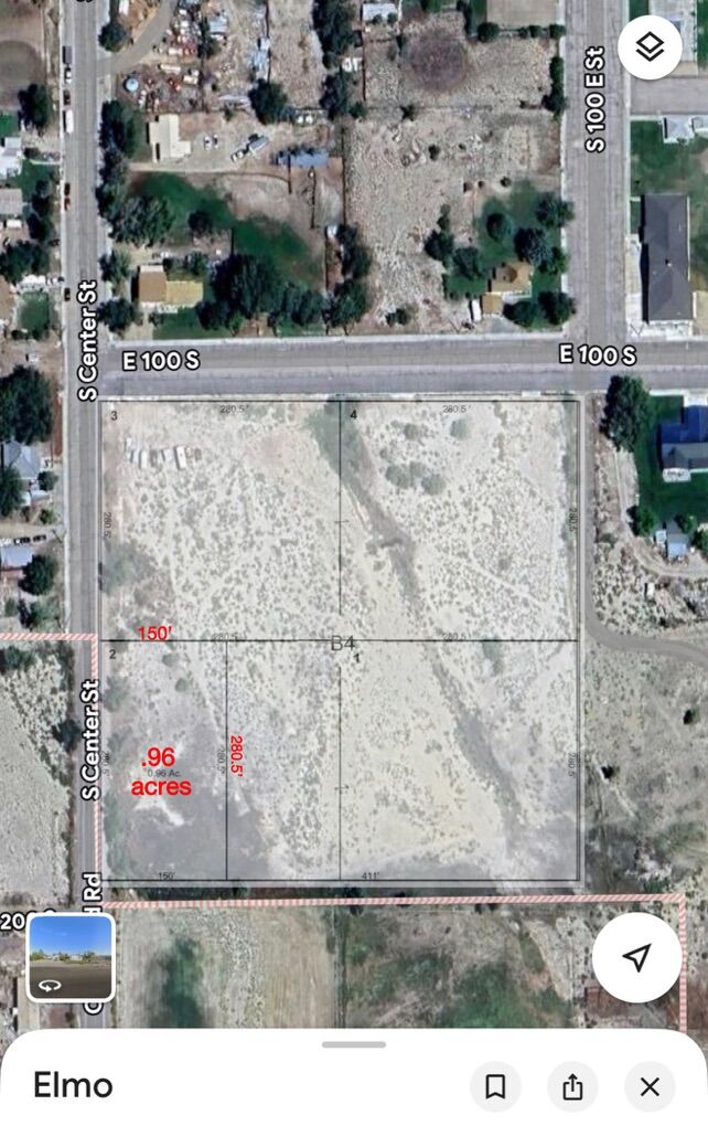 .96 Acre Building Lot In Elmo, UT