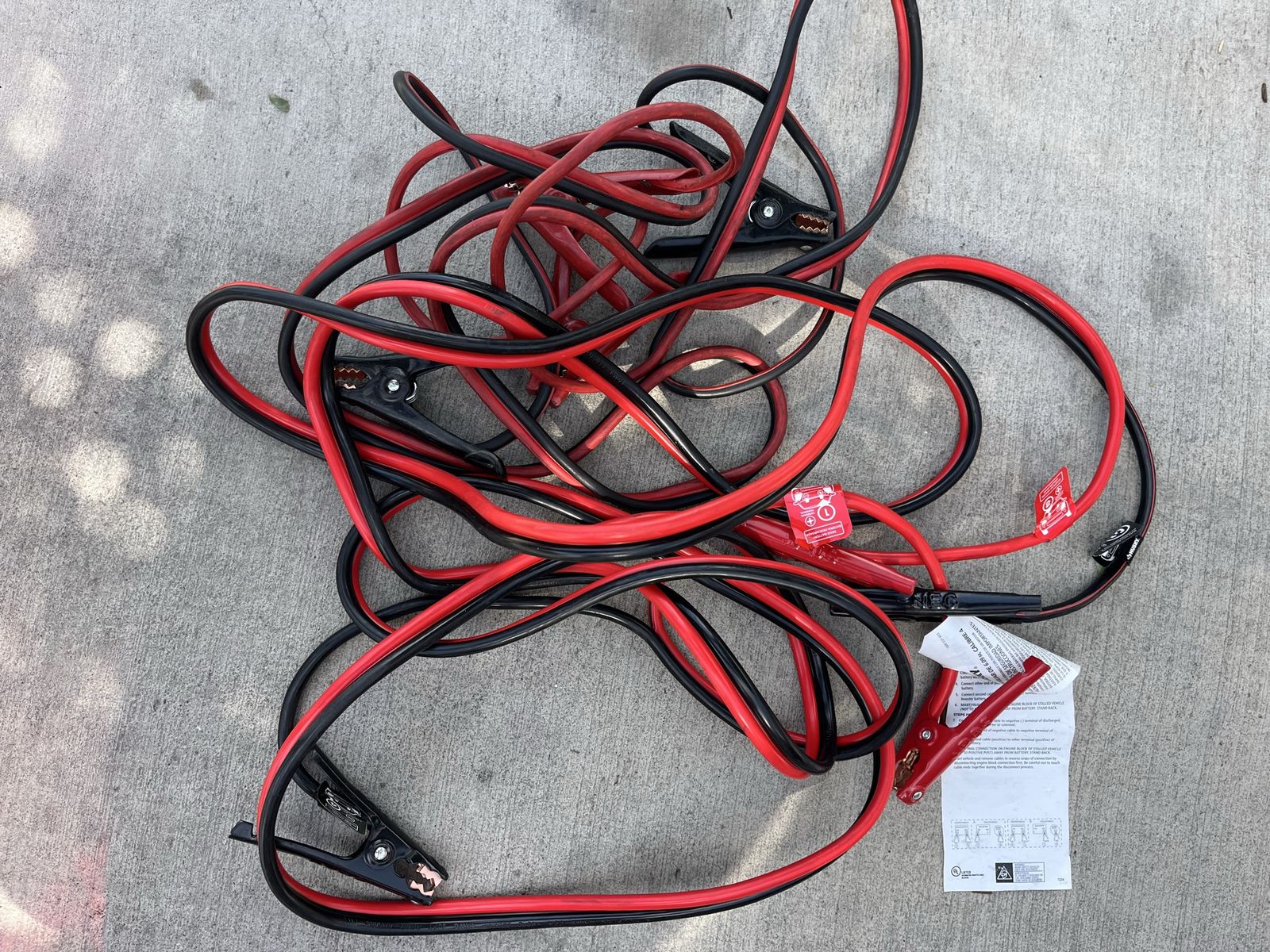 Heavy Duty Jumper Cables for Car Battery Boost