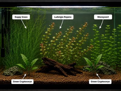 Easy 20 gallon tank plant bundle - $30