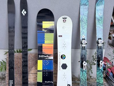 Black Diamond Skis, 540 Snowboard, Burton CSTM Snowboard, Nordica Patron Skis