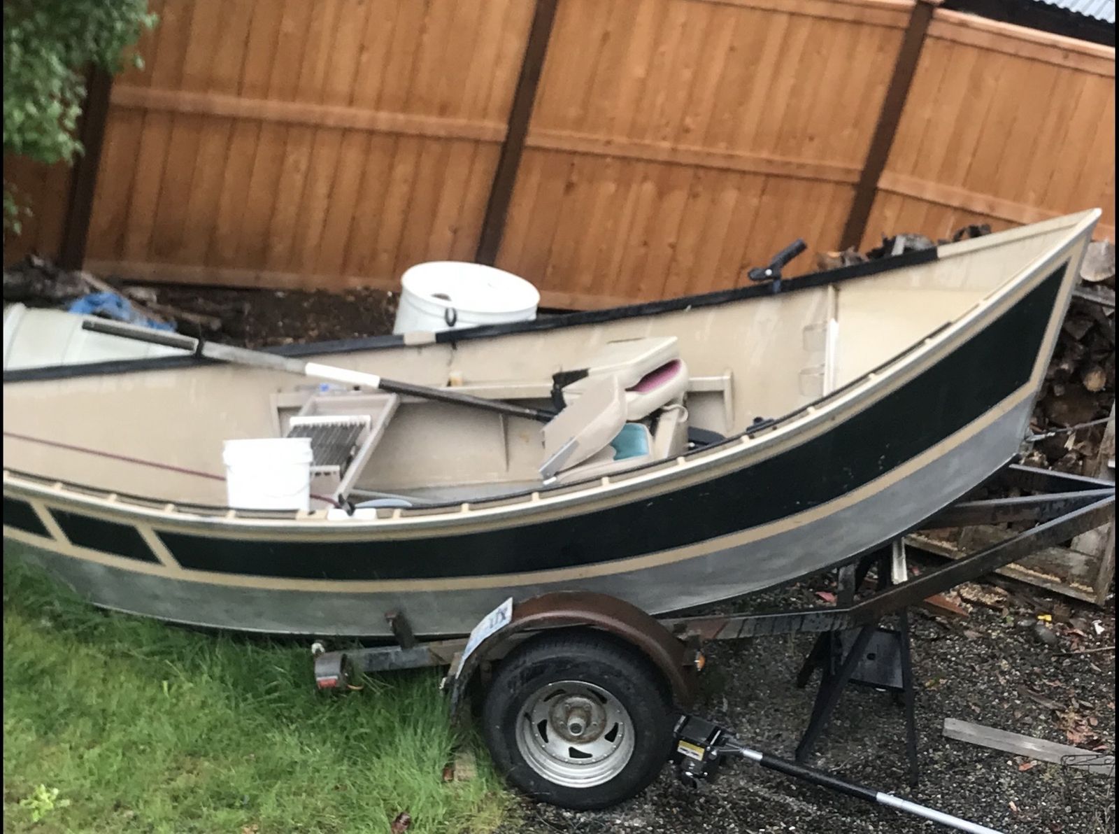 16’ Alumaweld Drift Boat - River Ready (Wetlander, Cobra Oars, Custom Boxes)