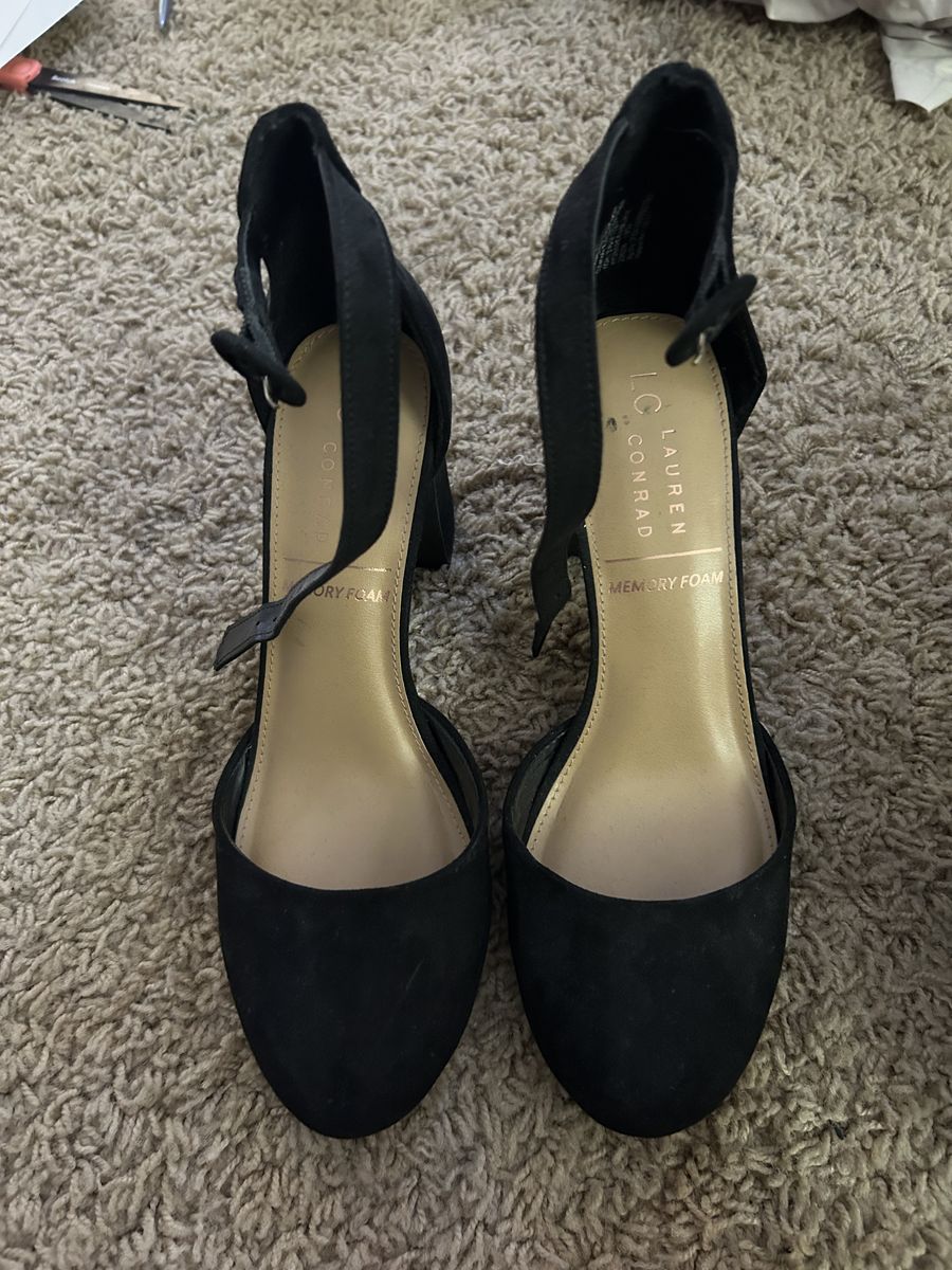 Black Lauren Conrad Hydrangea Women's High Heels