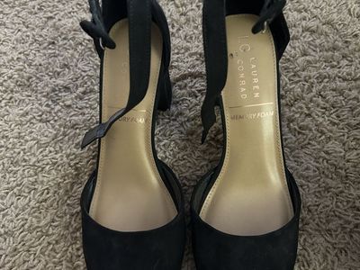 Black Lauren Conrad Hydrangea Women's High Heels