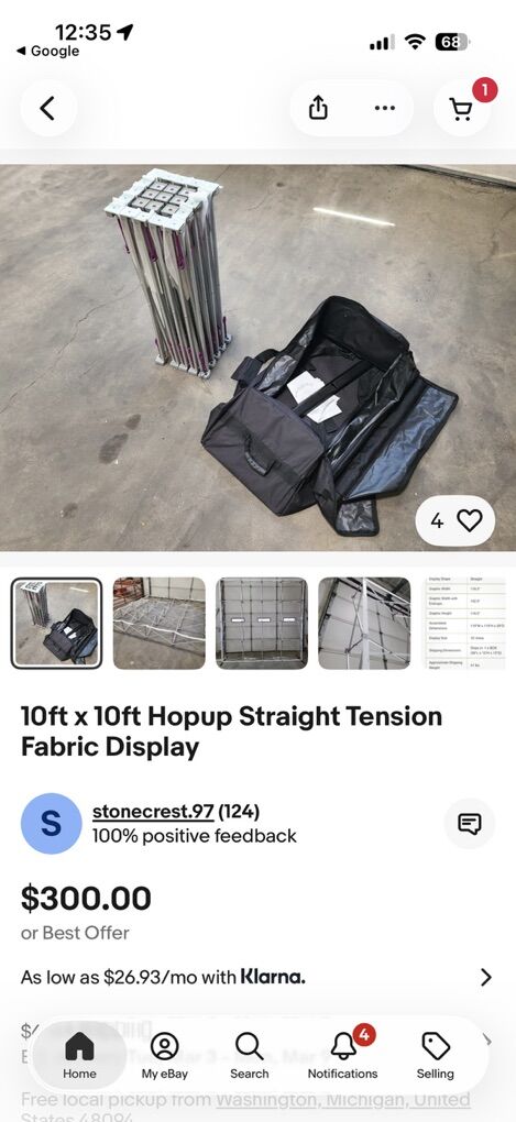 10'x10' Tension Fabric Display