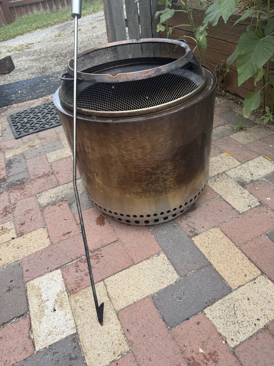 Solo Stove Ranger Portable Stainless Steel Wood Burning Fire Pit with Lid & Poker