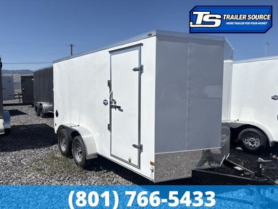 7x14 American Hauler Arrow Enclosed Cargo Trailer - 6'6" Interior - 3.5K GVWR - Ramp Door