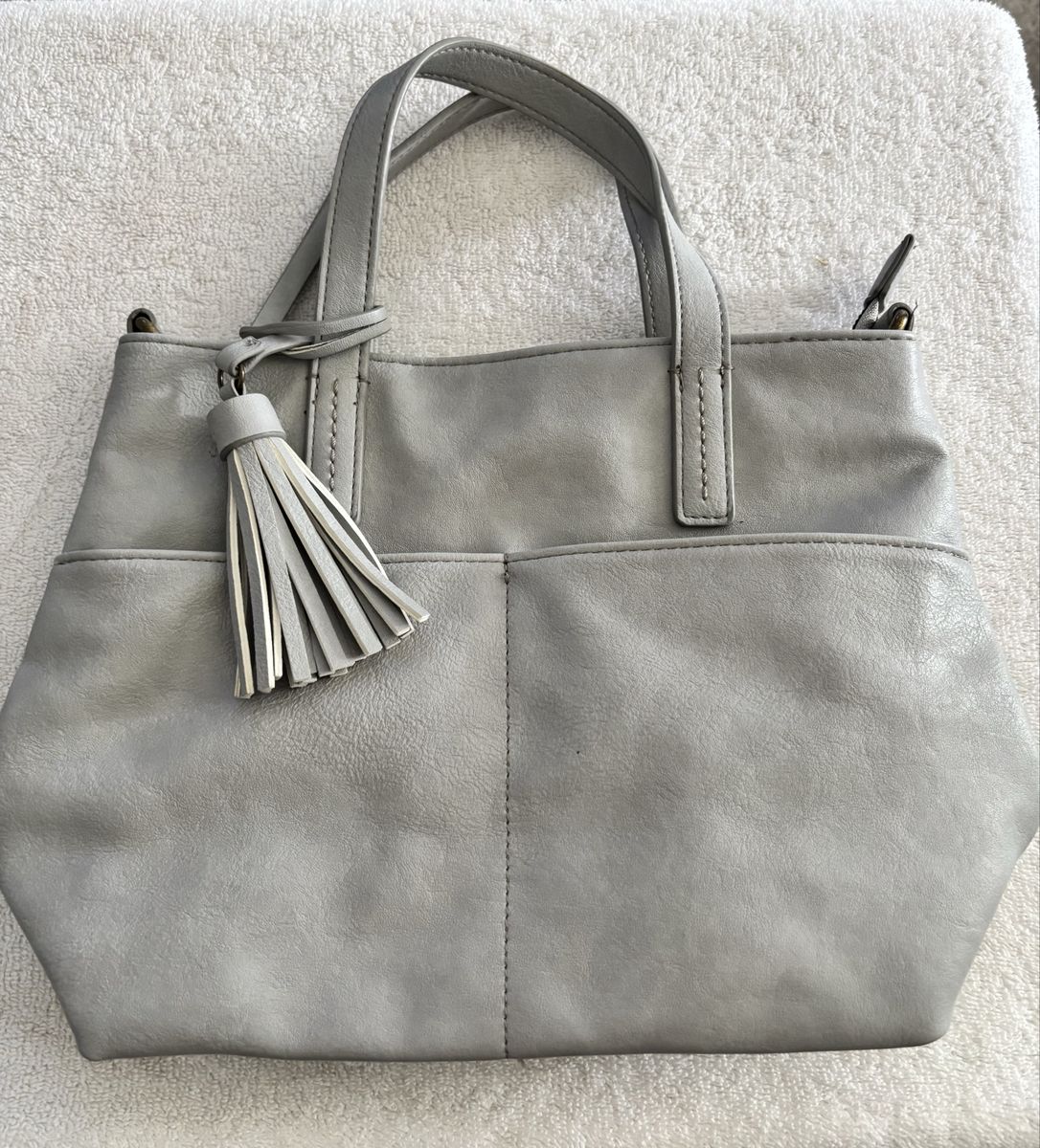 Sonoma Goods For Life Mini Pocket Tote Bag - Grey (No Crossbody Strap)
