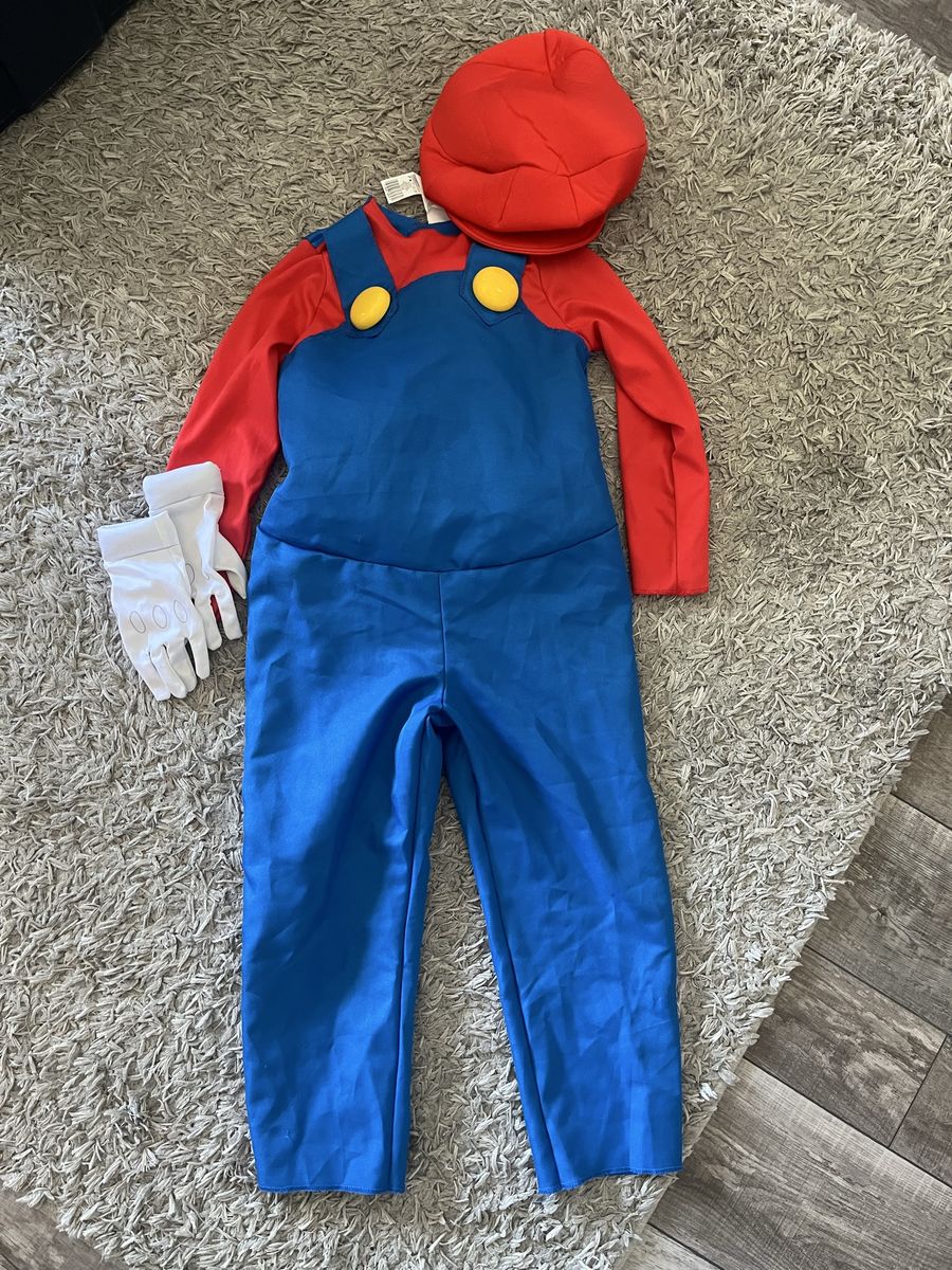 Mario costume 5-7 year old
