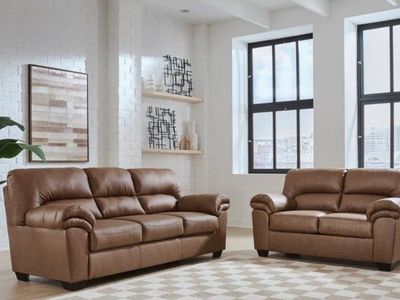 Brown Sofa And Love Seat Set