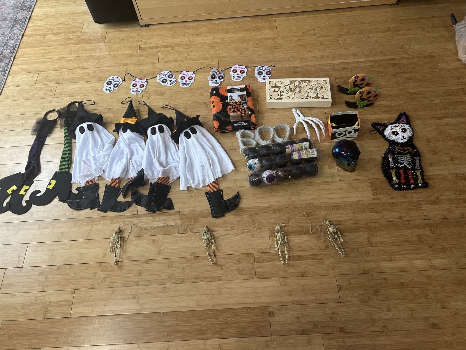 Lot of Halloween decorations