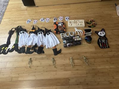 Lot of Halloween decorations