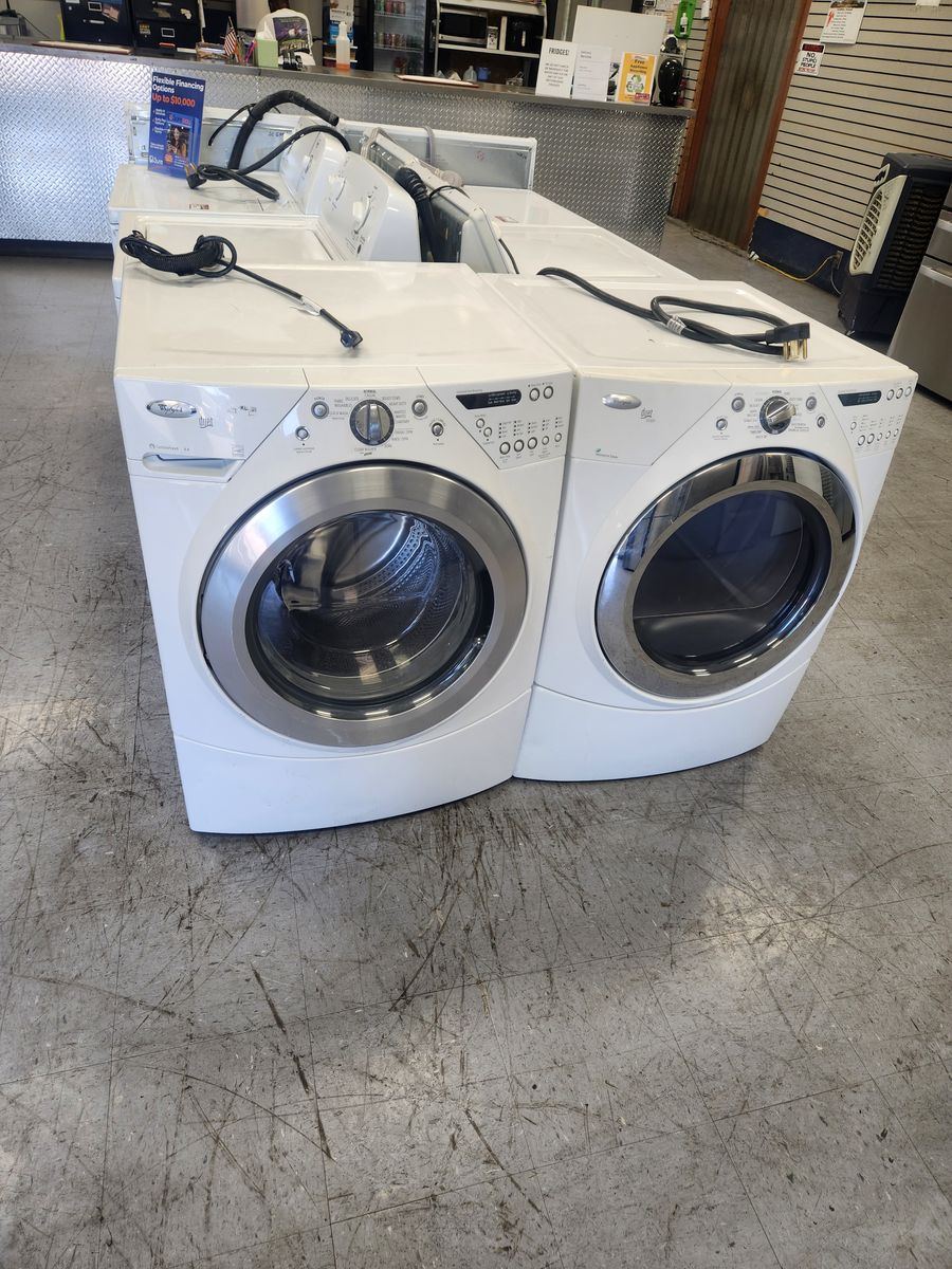 Whirlpool Duet Front Load Washer & Electric Dryer Set - White