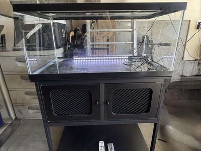 40 Gallon LED Lighted Fish Tank and Lighted Stand