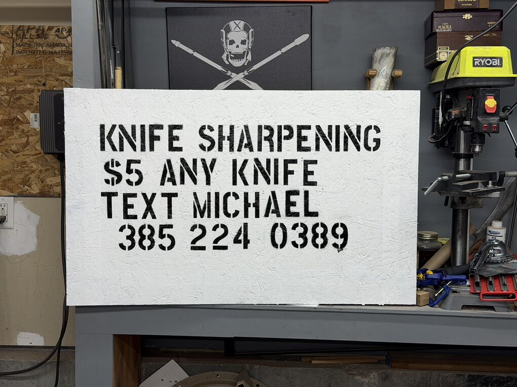 Knife Sharpening $5 Any Knife