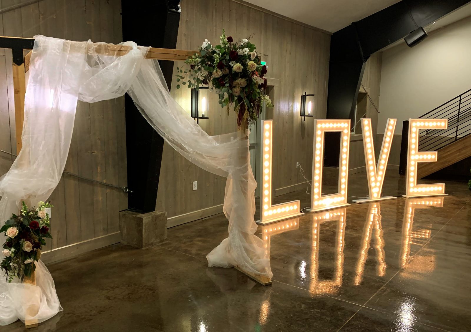 5 FT Lighted LOVE Marquee Letters – Wedding / Event Decor