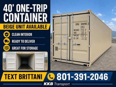 40' New One Trip High Cube Shipping Container / Tractor / Farm / Cabin / Equipment / Tool / ATV / Storage