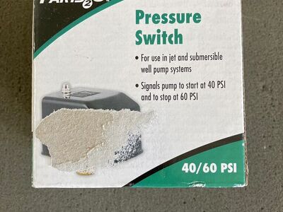 New Pentair Pressure Switch