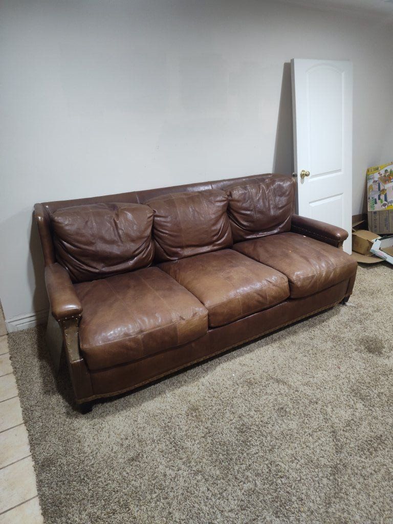 leather couch