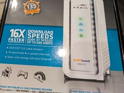 Arris SB6183 Surfboard Modem Cable Internet