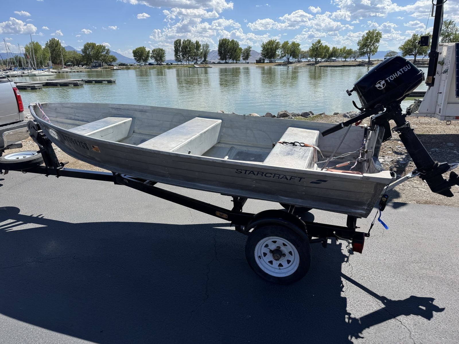 Starcraft Aluminum  Boat with Tohatsu Motor and Trailer