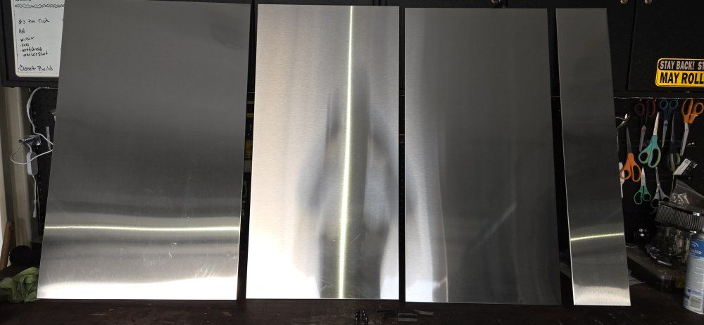 Stainless Steel Sheet Metal Panels - 4-Piece Set