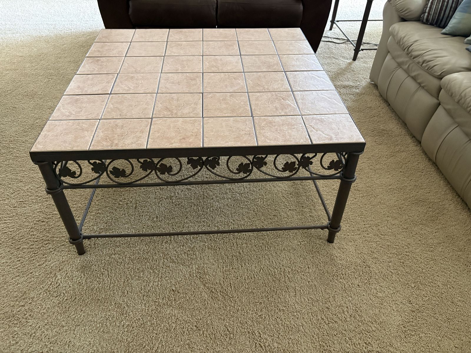 Decorative tile coffee table and 2 end tables $100/all cash/venmo in Draper