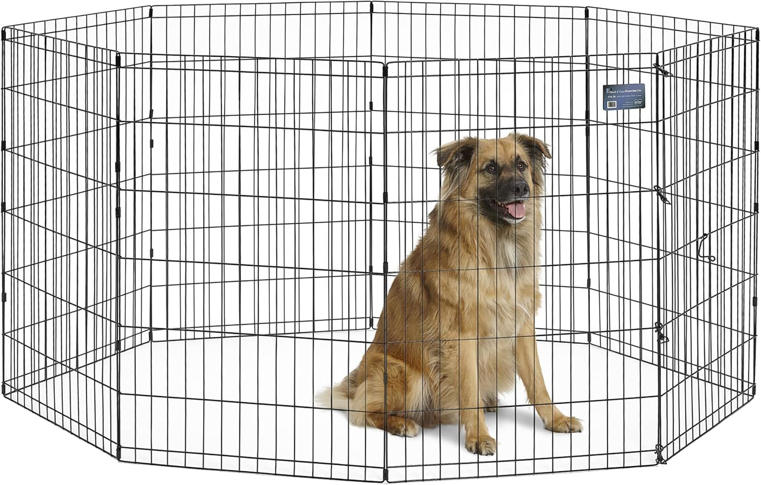 NEW 36-Inch Exercise Pen, for Indoor and Outdoor use, 16 Sq Feet of Play, Folding Dog Pen