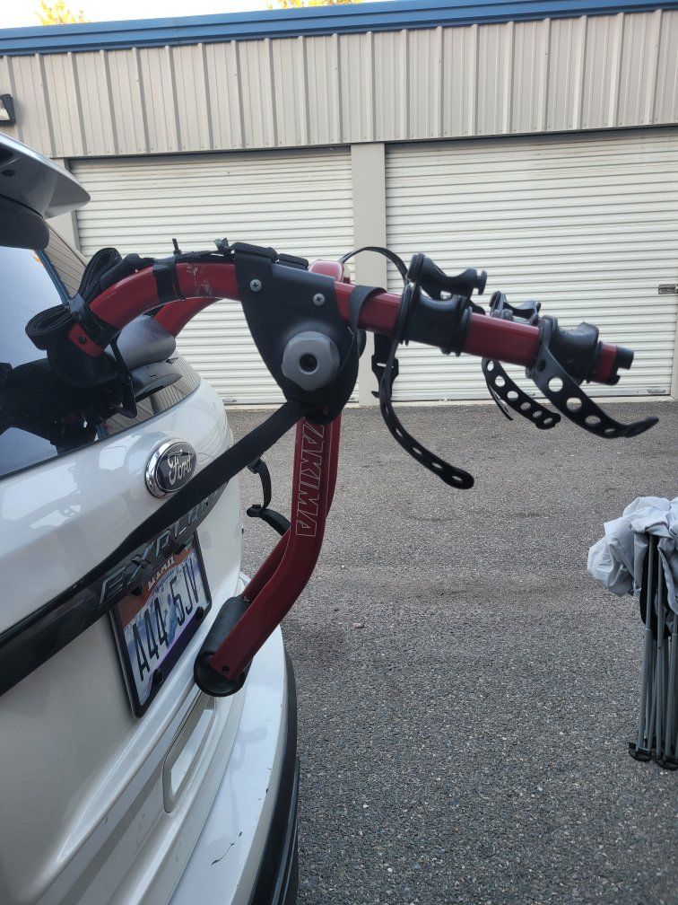 Yakima Bike Rack for Car Trunk/Hatchback - Red/Black, Trunk Mount