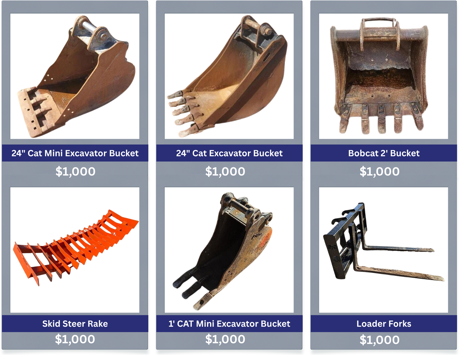 Excavator, Skid Steer and Loader Attachments